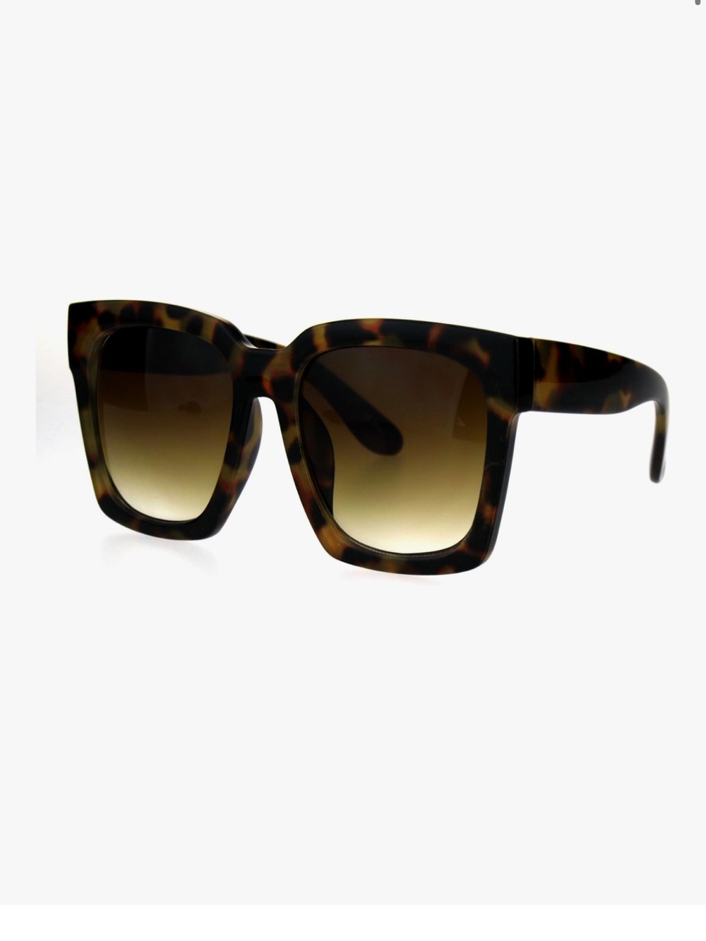 Tortoiseshell Butterfly Square Sunglasses - Women Accessories